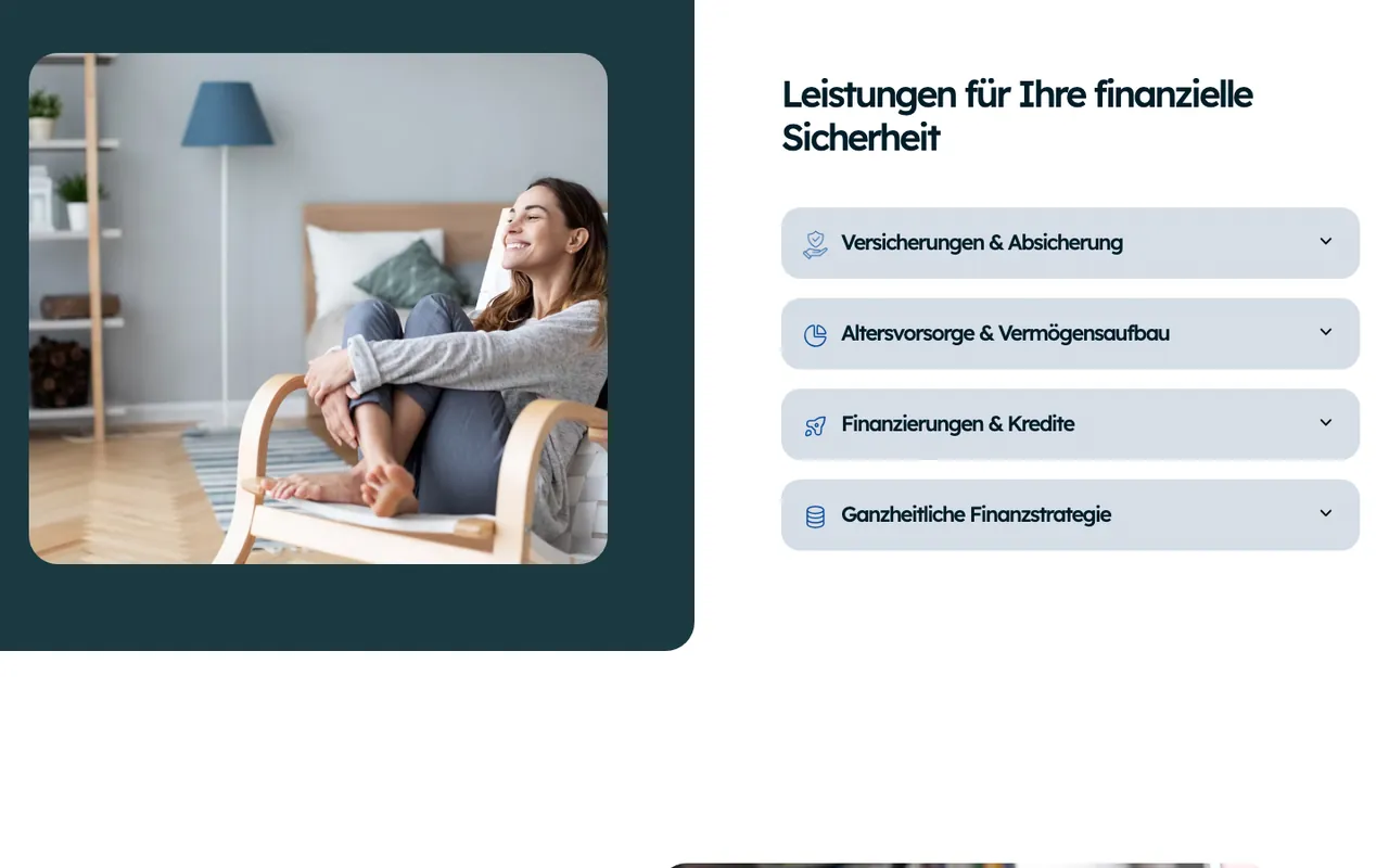 Website und Anfrage-Funnel von Tilman Hirsch (Desktop)